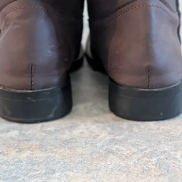 Brown Cowboy Heeled Boots with Sunflower Embroidery Women Size 38(6.5-7) - Picture 4 of 10